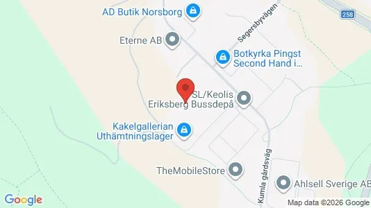 Industrilokaler att hyra i Botkyrka - kort over placeringen