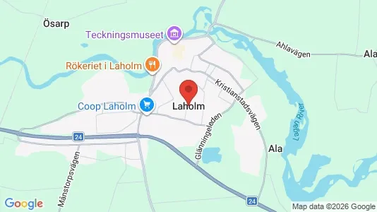 Kontorslokaler att hyra i Laholm - Bild från Google Street View