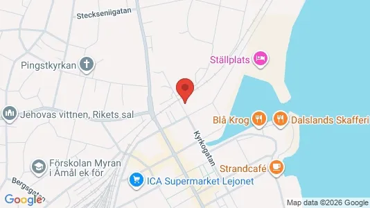 Kontorslokaler att hyra i Åmål - kort over placeringen