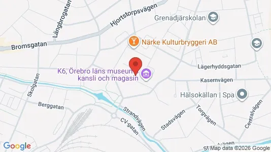 Kontorslokaler att hyra i Örebro - kort over placeringen