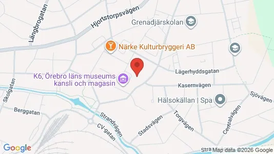 Kontorslokaler att hyra i Örebro - kort over placeringen