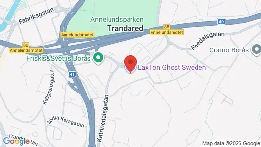 Kontorslokaler att hyra i Borås - kort over placeringen
