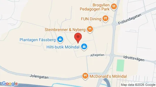 Kontorslokaler att hyra i Mölndal - Bild från Google Street View