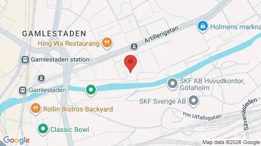 Kontorslokaler att hyra i Göteborg Östra - kort over placeringen