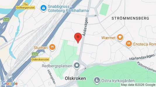 Kontorslokaler att hyra i Örgryte-Härlanda - kort over placeringen