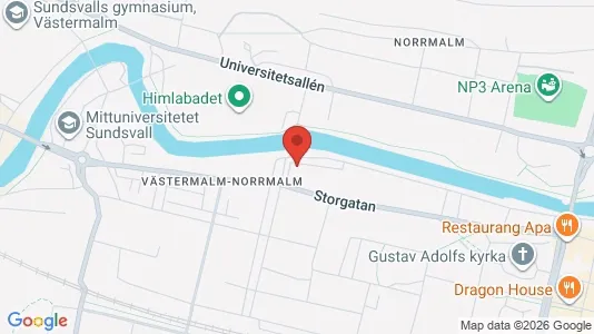 Kontorslokaler att hyra i Sundsvall - Bild från Google Street View