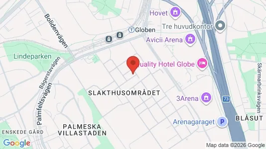 Kontorslokaler att hyra i Söderort - kort over placeringen