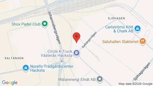 Kontorslokaler att hyra i Västerås - kort over placeringen