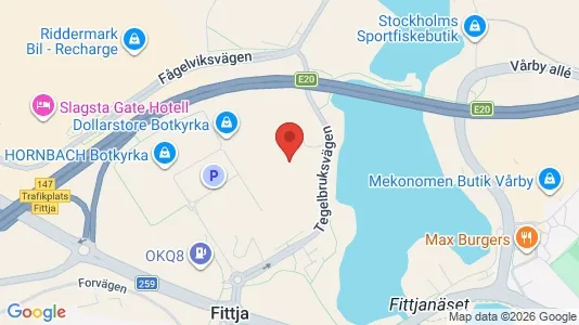 Kontorslokaler att hyra i Botkyrka - kort over placeringen