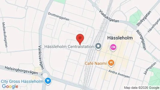 Kontorslokaler att hyra i Hässleholm - kort over placeringen