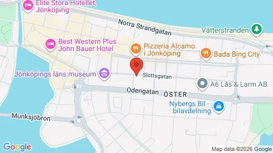 Kontorslokaler att hyra i Jönköping - kort over placeringen
