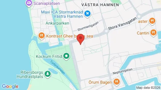 Kontorslokaler att hyra i Malmö Centrum - kort over placeringen