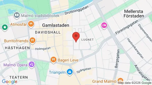 Kontorslokaler att hyra i Malmö Centrum - kort over placeringen