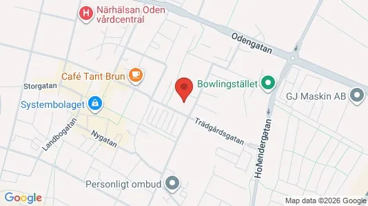 Kontorslokaler att hyra i Falköping - kort over placeringen