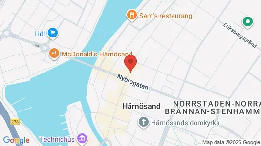 Kontorslokaler att hyra i Härnösand - Bild från Google Street View