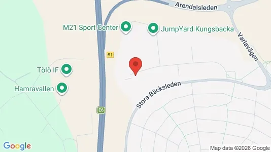 Kontorslokaler att hyra i Kungsbacka - kort over placeringen