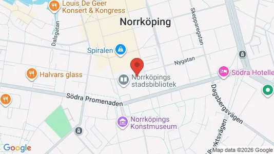 Kontorslokaler att hyra i Norrköping - kort over placeringen