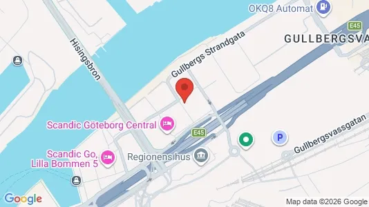 Kontorslokaler att hyra i Göteborg Centrum - kort over placeringen