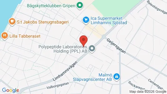 Kontorslokaler att hyra i Limhamn/Bunkeflo - kort over placeringen