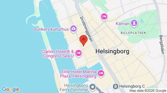 Kontorslokaler att hyra i Helsingborg - kort over placeringen