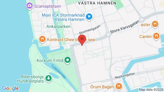 Kontorslokaler att hyra i Malmö Centrum - kort over placeringen