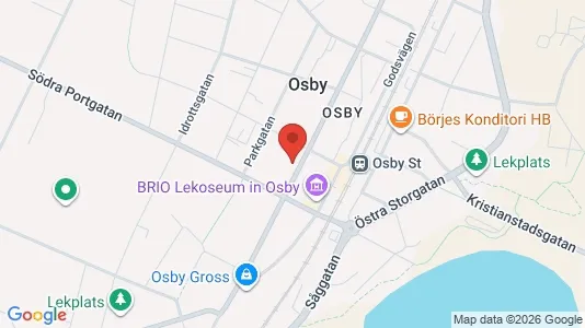 Kontorslokaler att hyra i Osby - kort over placeringen