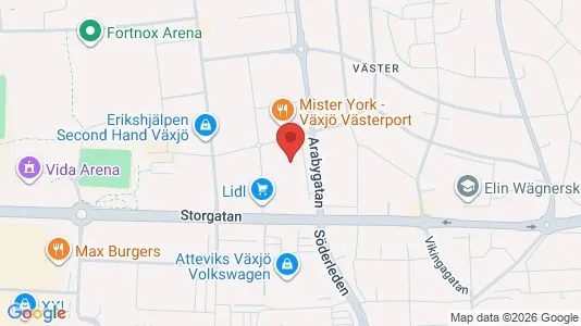 Kontorslokaler att hyra i Växjö - Bild från Google Street View
