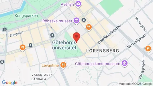 Kontorslokaler att hyra i Göteborg Centrum - kort over placeringen