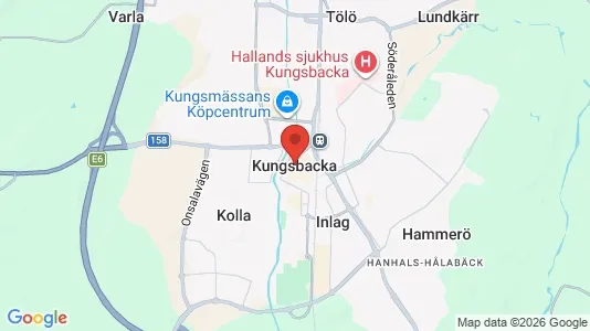Kontorslokaler att hyra i Kungsbacka - kort over placeringen