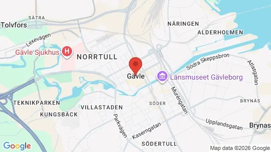 Industrilokaler att hyra i Gävle - Bild från Google Street View