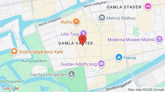 Kontorslokaler att hyra i Malmö Centrum - kort over placeringen
