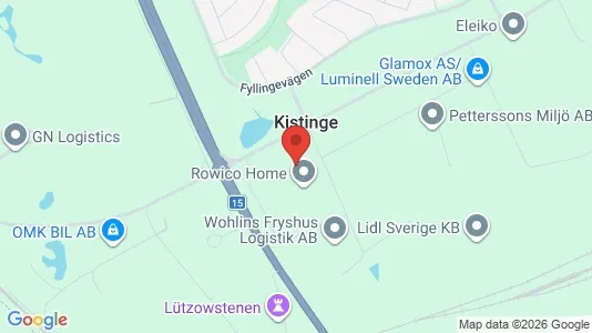 Industrilokaler att hyra i Halmstad - kort over placeringen