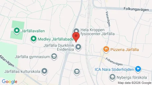 Kontorslokaler att hyra i Järfälla - kort over placeringen