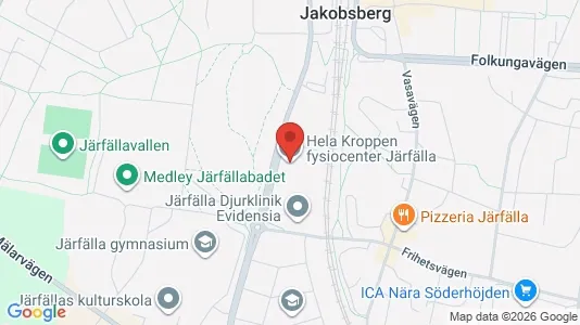 Kontorslokaler att hyra i Järfälla - kort over placeringen