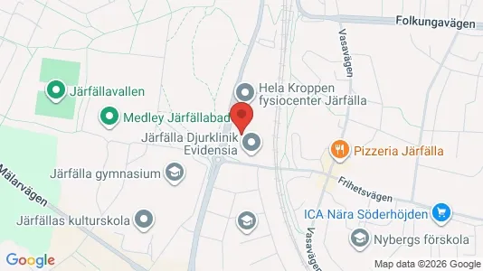 Kontorslokaler att hyra i Järfälla - kort over placeringen