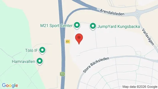 Kontorslokaler att hyra i Kungsbacka - kort over placeringen