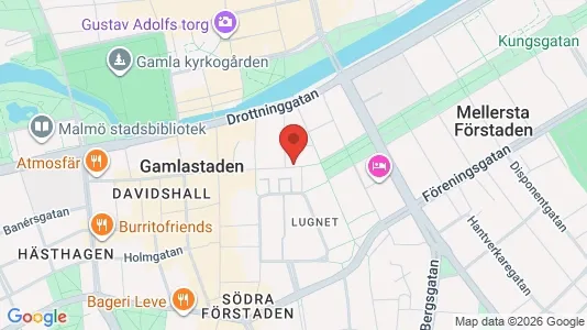 Kontorslokaler att hyra i Malmö Centrum - kort over placeringen