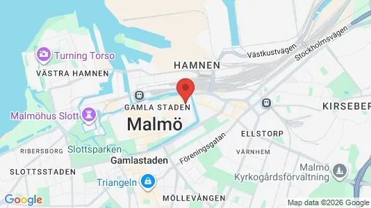 Kontorslokaler att hyra i Malmö Centrum - kort over placeringen