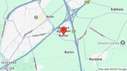 Kontorslokaler att hyra i Burlöv - kort over placeringen