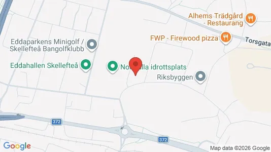 Industrilokaler att hyra i Skellefteå - kort over placeringen