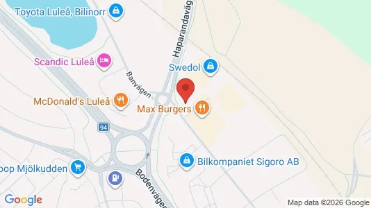 Kontorslokaler att hyra i Luleå - Bild från Google Street View