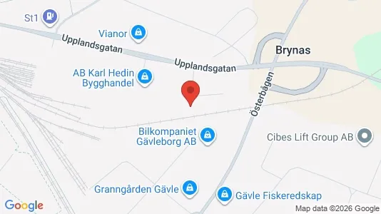 Kontorslokaler att hyra i Gävle - Bild från Google Street View