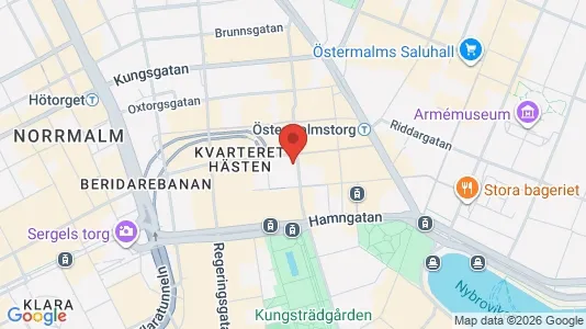 Kontorslokaler att hyra i Stockholm Innerstad - kort over placeringen