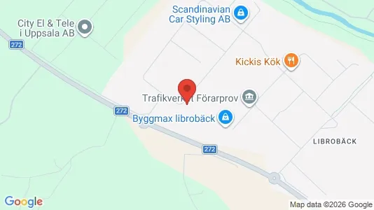 Kontorslokaler att hyra i Uppsala - kort over placeringen