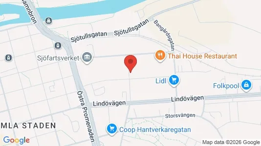 Kontorslokaler att hyra i Norrköping - kort over placeringen