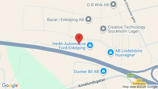 Lagerlokaler att hyra i Enköping - Bild från Google Street View