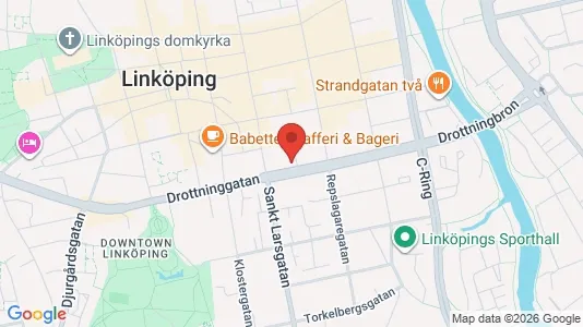 Kontorslokaler att hyra i Linköping - kort over placeringen