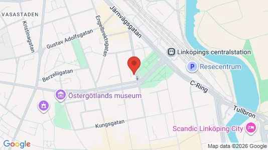 Kontorslokaler att hyra i Linköping - kort over placeringen