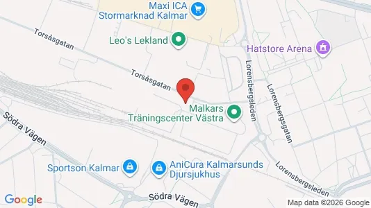 Kontorslokaler att hyra i Kalmar - kort over placeringen