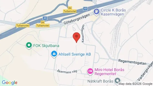 Kontorslokaler att hyra i Borås - kort over placeringen